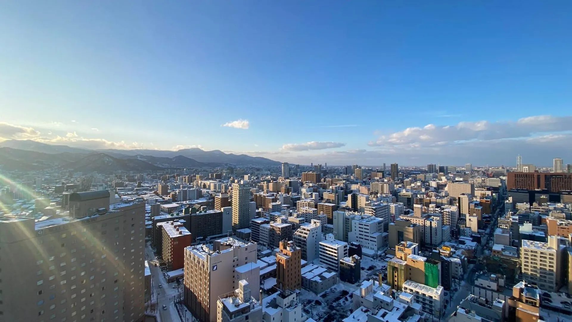 Lägenhet Nakajima Park Stay Ams Tower 32F Panoramic View Of Sapporo City
